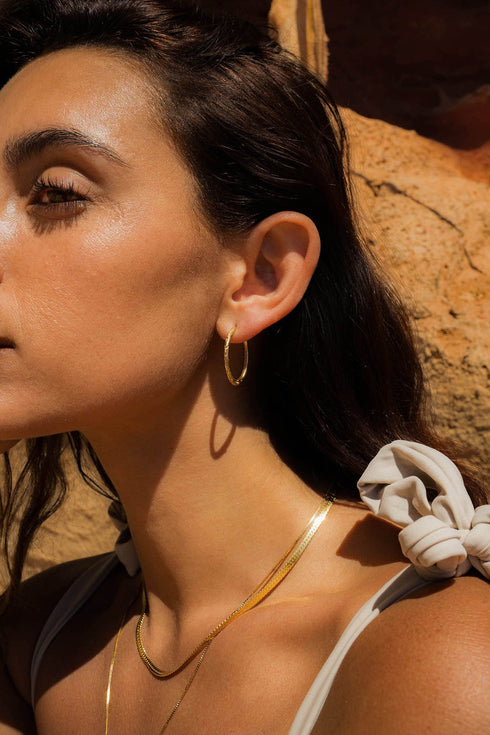 GAIA HOOPS SILVER